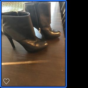Jessica Simpson Black Leather Booties 8